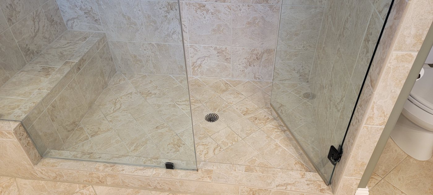 Before shower remodel by VF Enhancements