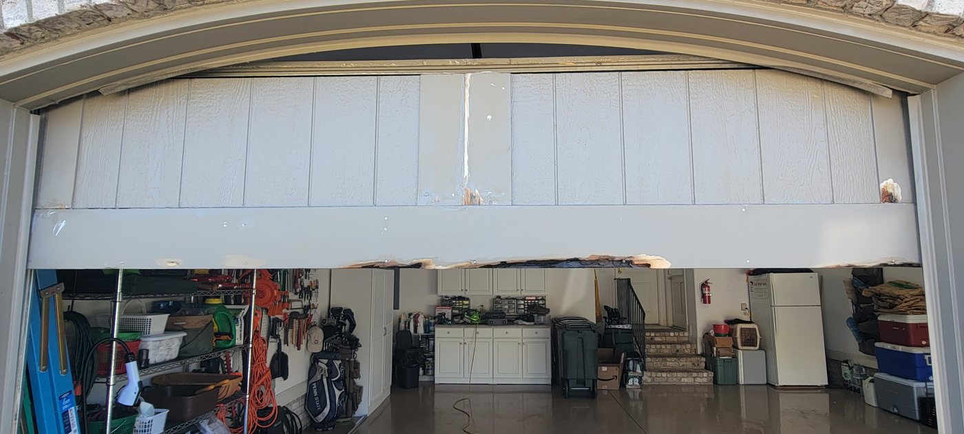 Before garage door upgrade by VF Enhancements